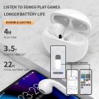 Bluetooth slusalice Airpods T-phox Pro bele HQ slika 6