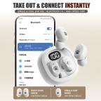 Bluetooth slusalice Airpods T-phox Q38 sapice bele HQ slika 2