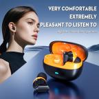 Bluetooth slusalice Airpods T-phox Y600 crno narandzaste HQ slika 3