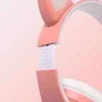 Bluetooth slusalice Cat Ear svetlo roze slika 3