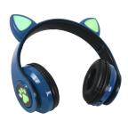 Bluetooth slusalice Cat Ear tamno plave cena 5000 din slika