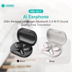 Bluetooth slusalice Coteci MS-027 sa AI prevodiocem bez slika 3