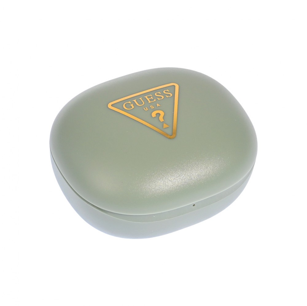 Bluetooth slusalice Guess TWS Flat Triangle Logo Electroplated zelene (GUTWST7FCETN) cena 7000 din slika