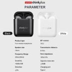 Bluetooth slusalice Lenovo LP2 Airpods bele slika 8