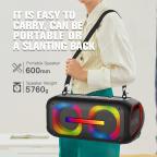 Bluetooth zvucnik BKK-B67 2x60W crni slika 5