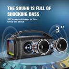 Bluetooth zvucnik BKK-B90 2x20W crni slika 5