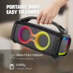 Bluetooth zvucnik BKK-B90 2x20W crni slika 8