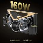 Bluetooth zvucnik BUGANi Brief Pro BS12303 crno-zlatni slika 4