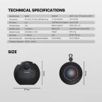 Bluetooth zvucnik Fantech BS161 NeraBox crni slika 12