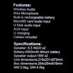 Bluetooth zvucnik JQS6221 slika 6