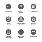 Bluetooth zvucnik Kisonli K11 50W crni slika 9