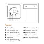 Bluetooth zvucnik Kisonli Q6a 5W beli slika 7