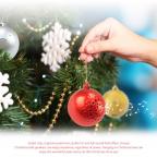 Bluetooth zvucnik novogodisnji ukras crveni slika 6