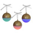 Bluetooth zvucnik novogodisnji ukras zlatni slika 2