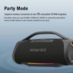 Bluetooth zvucnik NOWGO STORM II crni slika 7