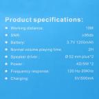 Bluetooth zvucnik TG537 army slika 5