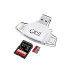 Citac kartica SD microSD na Type C Lightning USB 2.0 JWD-84 beli slika 2