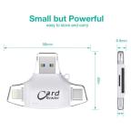 Citac kartica SD microSD na Type C Lightning USB 2.0 JWD-84 beli slika 4