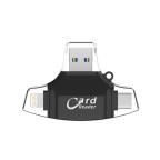 Citac kartica SD microSD na Type C Lightning USB 2.0 JWD-84 crni cena 6000 din slika