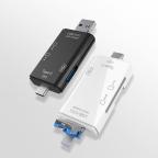 Citac kartica USB JWD 6u1 OTG beli slika 3