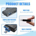 Citac kartica USB JWD 6u1 OTG crni slika 5