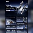 Crossbody visenamenski data kabl REMAX Vanguard 240W C7(A+C-C+L) 1,5m slika 2