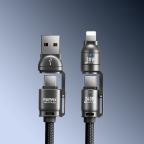 Crossbody visenamenski data kabl REMAX Vanguard 240W C7(A+C-C+L) 1,5m slika 5