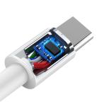 Data kabl KONFULON DC15 PD 100W Super Fast Charge Type C na Type C beli 1m slika 4