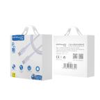 Data kabl KONFULON DC15 PD 100W Super Fast Charge Type C na Type C beli 1m slika 5