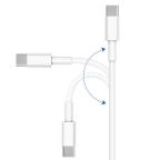 Data kabl KONFULON DC15 PD 18W Type C na Type C beli 1m slika 3