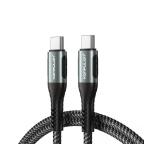 Data kabl KONFULON DC43 PD 60W Fast Charge Type C na Type C crni 1m cena 2000 din slika