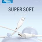 Data kabl KONFULON DC54, 2.4A, USB iPhone Lightning beli 1m slika 3