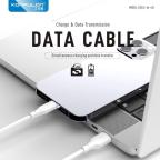 Data kabl KONFULON DC65, 3A, USB na Type C beli 1m slika 5