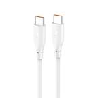 Data kabl KONFULON DC67, 60W, Type C na Type C beli 1m cena 1000 din slika