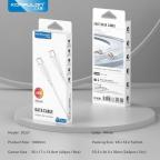 Data kabl KONFULON DC67, 60W, Type C na Type C beli 1m slika 3