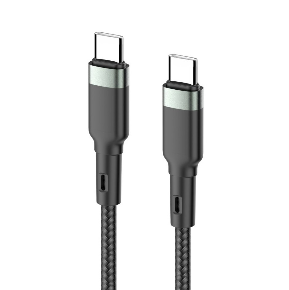 Data kabl KONFULON DC94, 60W, Type C na Type C crni 1m cena 1000 din slika