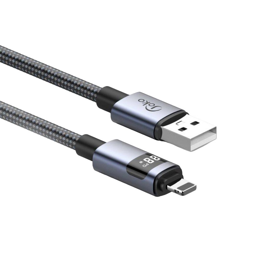 Data kabl KONFULON DL93, LCD Display, USB na iPhone lightning 1m cena 1500 din slika