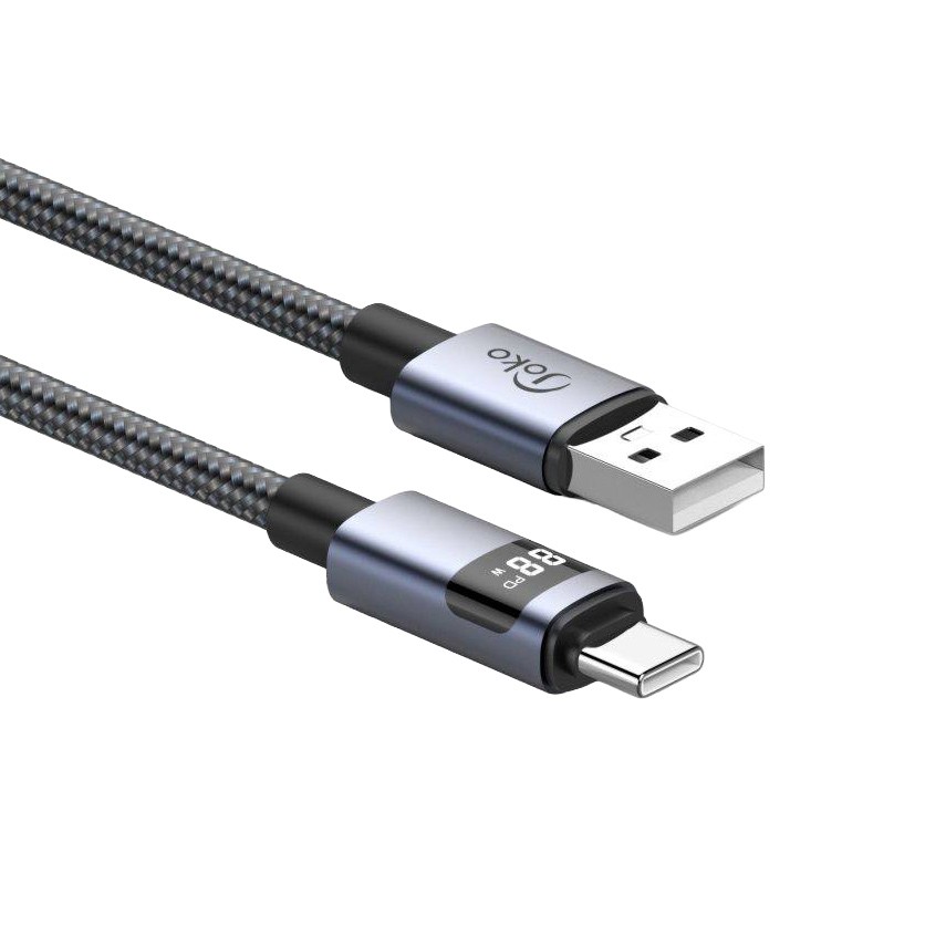 Data kabl KONFULON DL94, LCD Display, USB na Type C 1m cena 1500 din slika