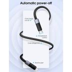 Data kabl LDNIO LC241i 30W Fast Automatic Power OFF Type C na iPhone lightning crni 1m slika 3