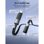 Data kabl LDNIO LC241i 30W Fast Automatic Power OFF Type C na iPhone lightning crni 1m slika 7