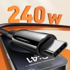 Data kabl LDNIO LC921c -240W Type C na Type C crni 1m slika 2