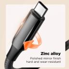 Data kabl LDNIO LC921c -240W Type C na Type C crni 1m slika 7