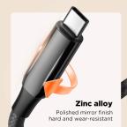 Data kabl LDNIO LC922c -240W Type C na Type C crni 2m slika 8