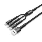 Data kabl LDNIO LC93 za iPhone lightning/Micro USB/Type C sivi 1.2m slika 3