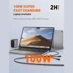 Data kabl LDNIO LC97 uc 100W 4 u 1 crni 1.2m slika 5