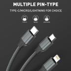 Data kabl LDNIO LS441 micro USB sivi 1m slika 4