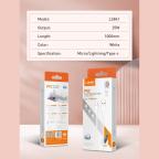 Data kabl LDNIO LS841 25W Fast Type C beli 1m slika 7