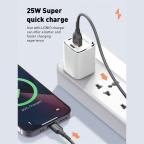 Data kabl LDNIO LS851 25W Fast iPhone lightning sivi 1m slika 3