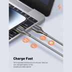 Data kabl LDNIO LS851 25W Fast iPhone lightning sivi 1m slika 6