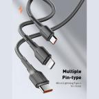 Data kabl LDNIO LS851 25W Fast iPhone lightning sivi 1m slika 8